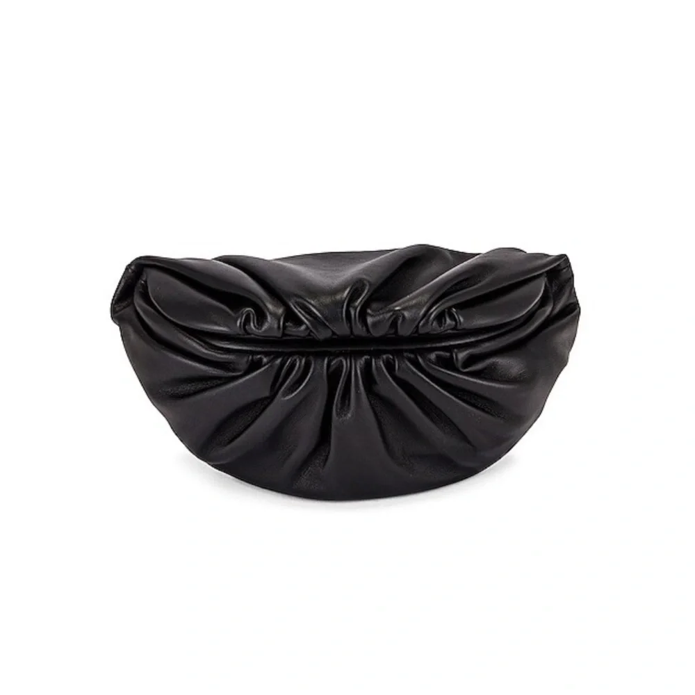 Bottega Veneta Black Crescent Pouch Clutch